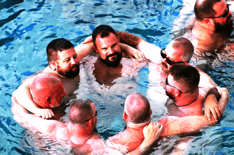 Princess Cruises Gay Cruise guys in the pool