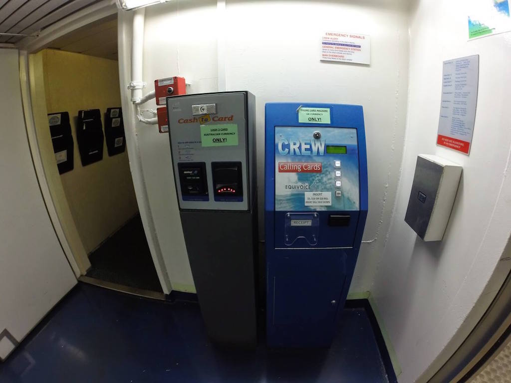 Princess Cruises ATM Crew Area Cash