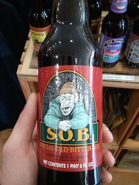 SOB ale Bar Harbor