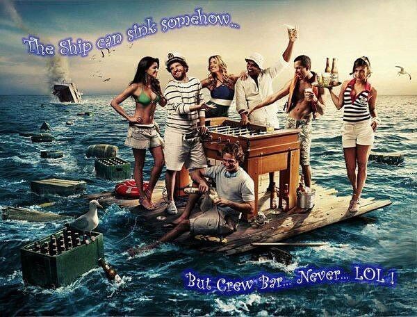 The Ship Can Sink Somehow But Crew Bar Never